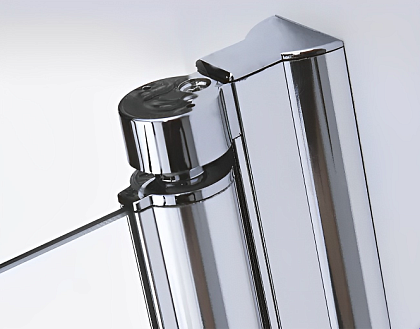 Шторка для ванны PARLY F04 75x130 Профиль хром Стекло прозрачное с рисунком