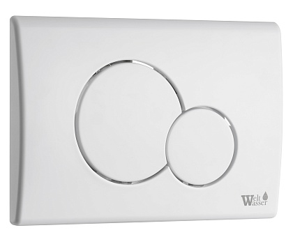 Кнопка смыва Weltwasser WW MARBERG 507 RD GL-WT белый глянец