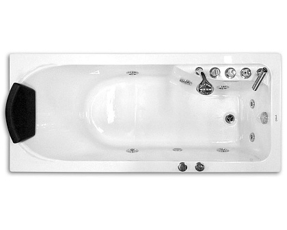Акриловая ванна GEMY G9006-1.7 B R 172х77 с гидромассажем