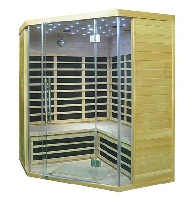 Купить Инфракрасная сауна SaunaMagic Glass CS Corner Medium для квартиры с доставкой 