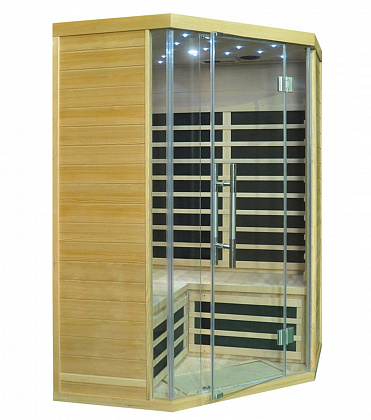 Купить Инфракрасная сауна SaunaMagic Glass CS Corner Mini для квартиры с доставкой 