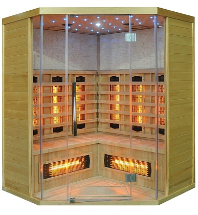 Купить Инфракрасная сауна SaunaMagic Glass RCS Corner Medium для квартиры с доставкой 