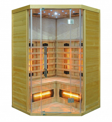 Купить Инфракрасная сауна SaunaMagic Glass RCS Corner Mini для квартиры с доставкой 